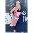 Pink JupiterGear Yoga Mat Carrying Tote Bag with Large Pockets