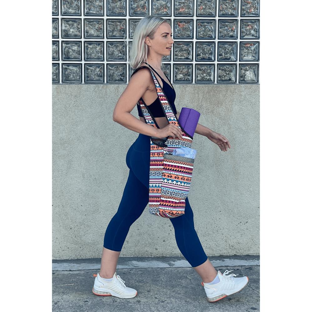 JupiterGear Yoga Mat Carrying Tote Bag with Large Pockets