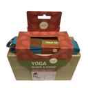 Turquoise Maji Sports Bamboo Yoga Block & Strap Combo