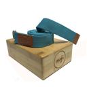 Turquoise Maji Sports Bamboo Yoga Block & Strap Combo