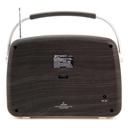 Espresso Emerson Portable Retro Radio with Built-In Rechargeable Battery