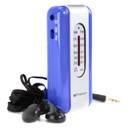 Blue Emerson Portable AMFM Radio with Earbuds