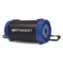 Blue Emerson Portable Bluetooth Speaker with LED Lighting and Carrying Strap