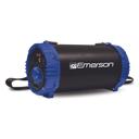 Blue Emerson Portable Bluetooth Speaker with LED Lighting and Carrying Strap