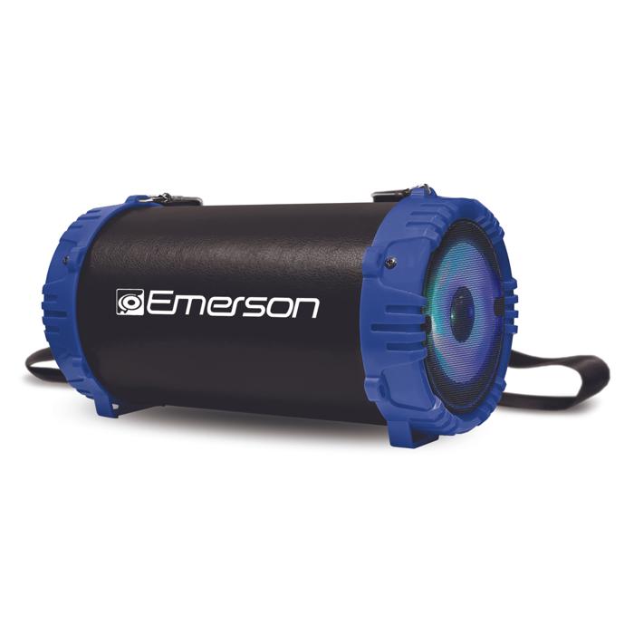 Emerson Portable Bluetooth Speaker with LED Lighting and Carrying Strap