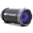 Gray Emerson Portable Bluetooth Speaker with LED Lighting and Carrying Strap