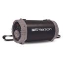 Gray Emerson Portable Bluetooth Speaker with LED Lighting and Carrying Strap