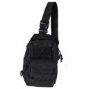 Black JupiterGear Unisex Sling Shoulder Bag MOLLE Outdoor Daypack Backpack