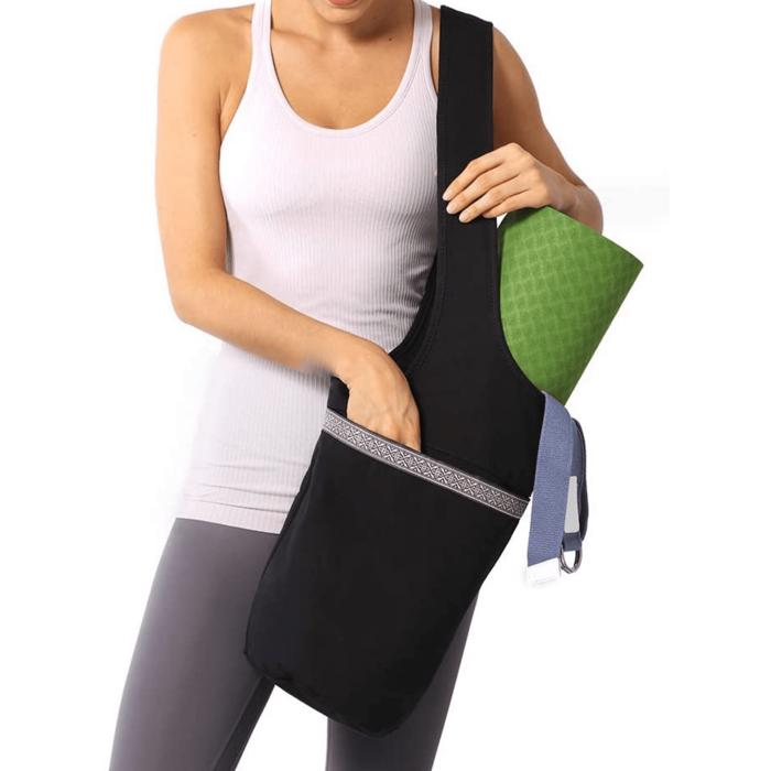 JupiterGear Yoga Mat Carrying Tote Bag with Large Pockets