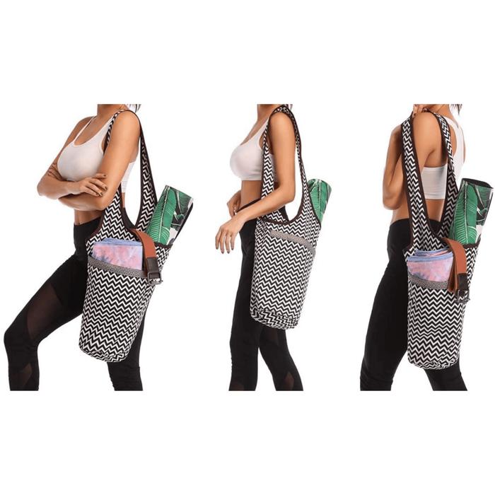 JupiterGear Yoga Mat Carrying Tote Bag with Large Pockets