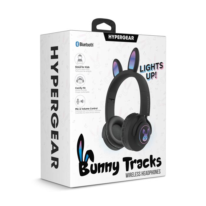 HyperGear Bunny Tracks Wireless Light-Up Headphones