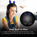 Black HyperGear Bunny Tracks Wireless Light-Up Headphones