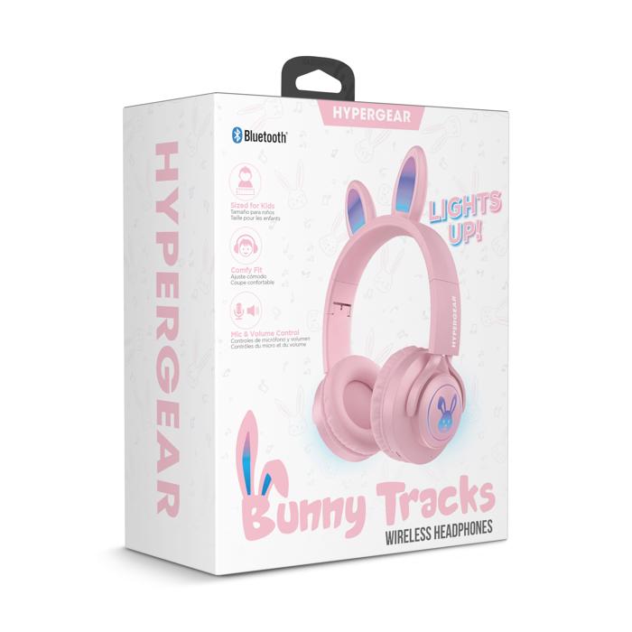 HyperGear Bunny Tracks Wireless Light-Up Headphones