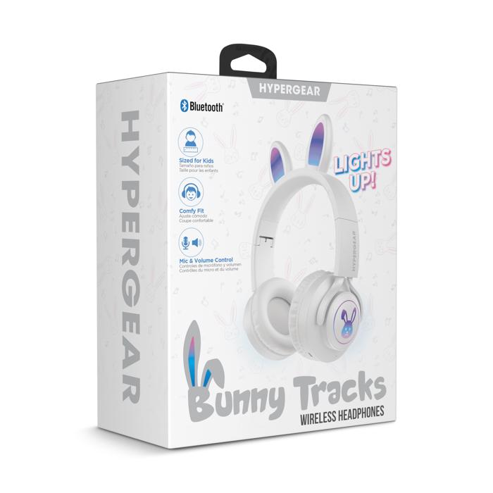 HyperGear Bunny Tracks Wireless Light-Up Headphones