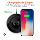 Black HyperGear ChargePad Pro 15W Wireless Fast Charger USB-C 