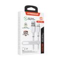 White HyperGear Flexi PRO USB to USB-C Cable 6ft