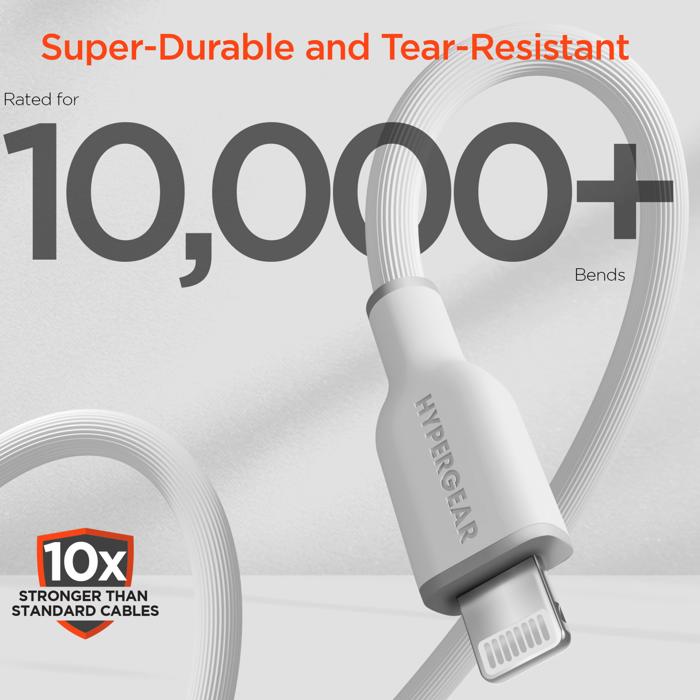 HyperGear Flexi PRO USB-C to Lightning Cable 10ft