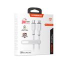 White HyperGear Flexi PRO USB-C to Lightning Cable 10ft