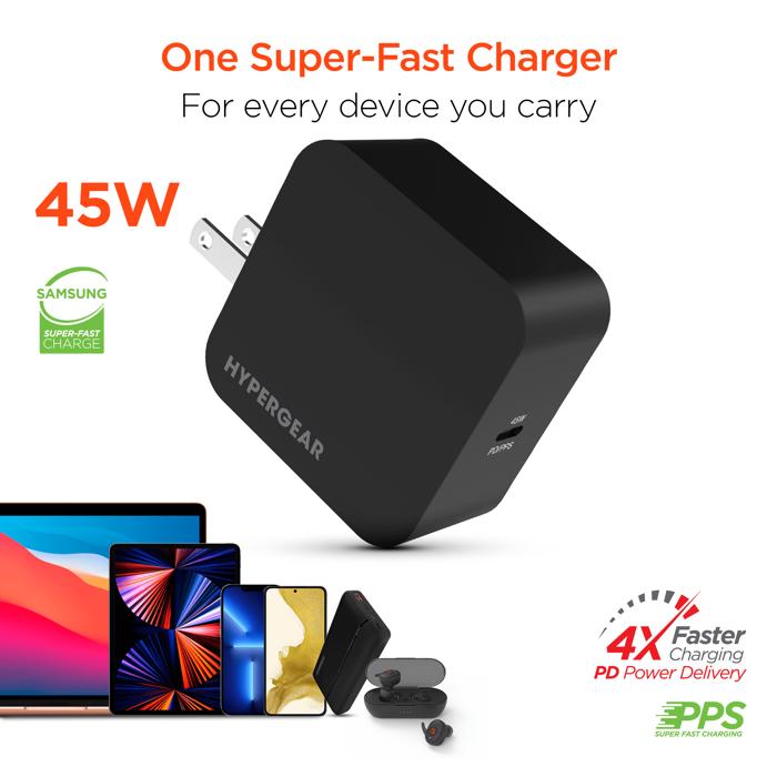 HyperGear PD45W USB-C Wall Charger