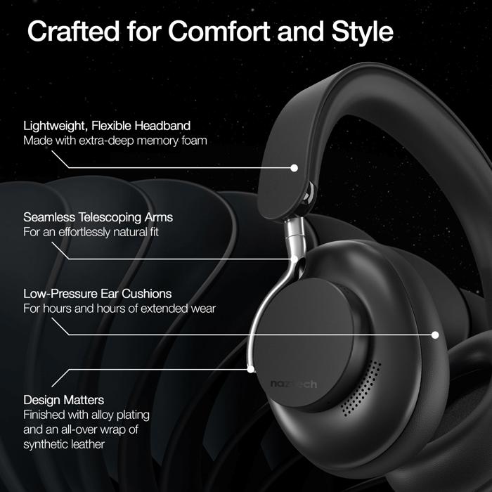 Naztech Aura 360 ANC Wireless Headphones