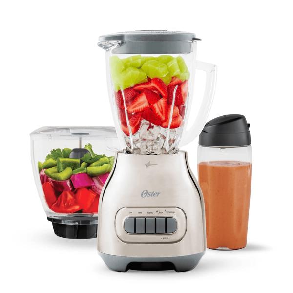 Oster 3-in-1 Kitchen Set with 5-Speed Blender/Food Chopper/To-Go Blender Cup