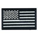 Black & White JupiterGear Tactical USA Flag Patch with Detachable Backing