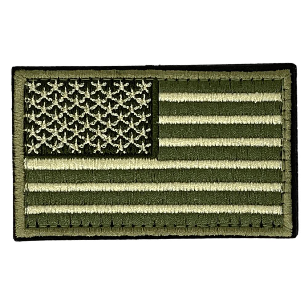 JupiterGear Tactical USA Flag Patch with Detachable Backing