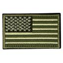 Army Green JupiterGear Tactical USA Flag Patch with Detachable Backing