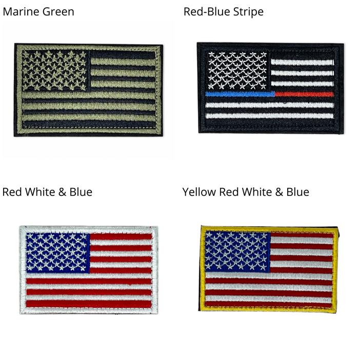 JupiterGear Tactical USA Flag Patch with Detachable Backing