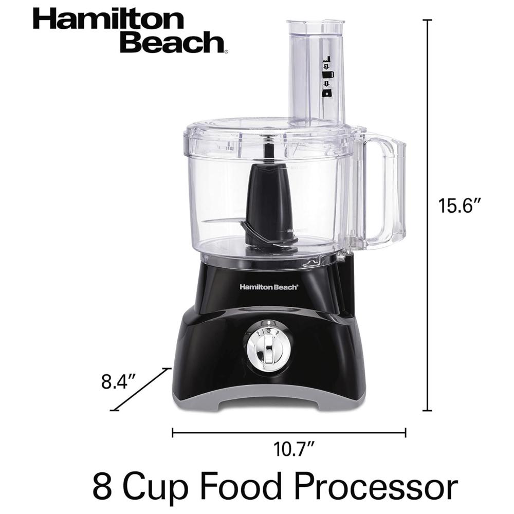 Hamilton Beach 8-Cup 2-Speed Food Processor with Compact Storage