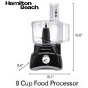  Hamilton Beach 8-Cup 2-Speed Food Processor with Compact Storage