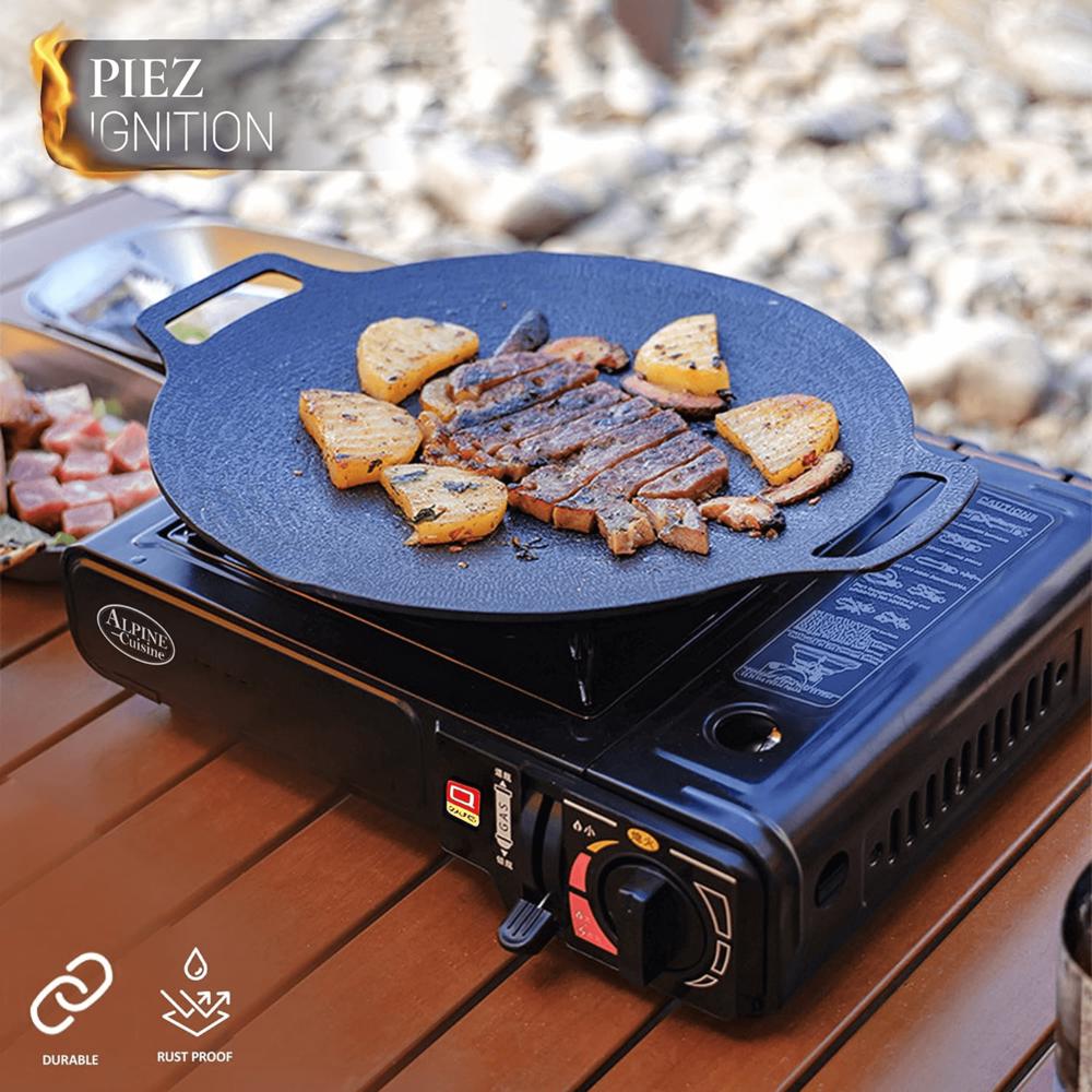 Alpine Cuisine Lightweight Portable Gas Stove for Outdoor and Indoor Cooking