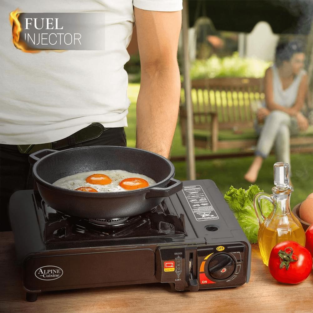 Alpine Cuisine Lightweight Portable Gas Stove for Outdoor and Indoor Cooking