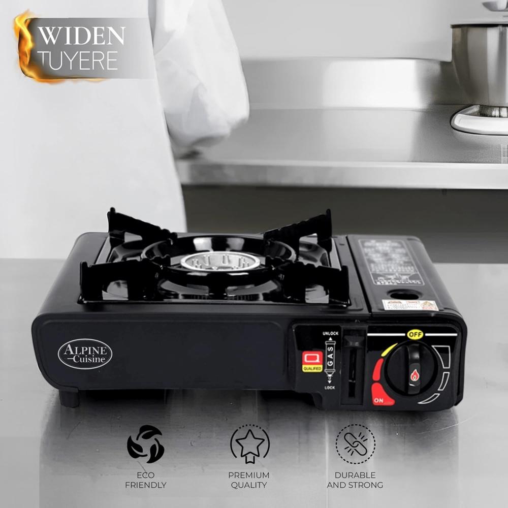 Alpine Cuisine Lightweight Portable Gas Stove for Outdoor and Indoor Cooking