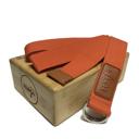 Orange Maji Sports Bamboo Yoga Block & Strap Combo