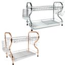  Better Chef 16" 2-Level Chrome-Plated R-Shaped Dish Rack