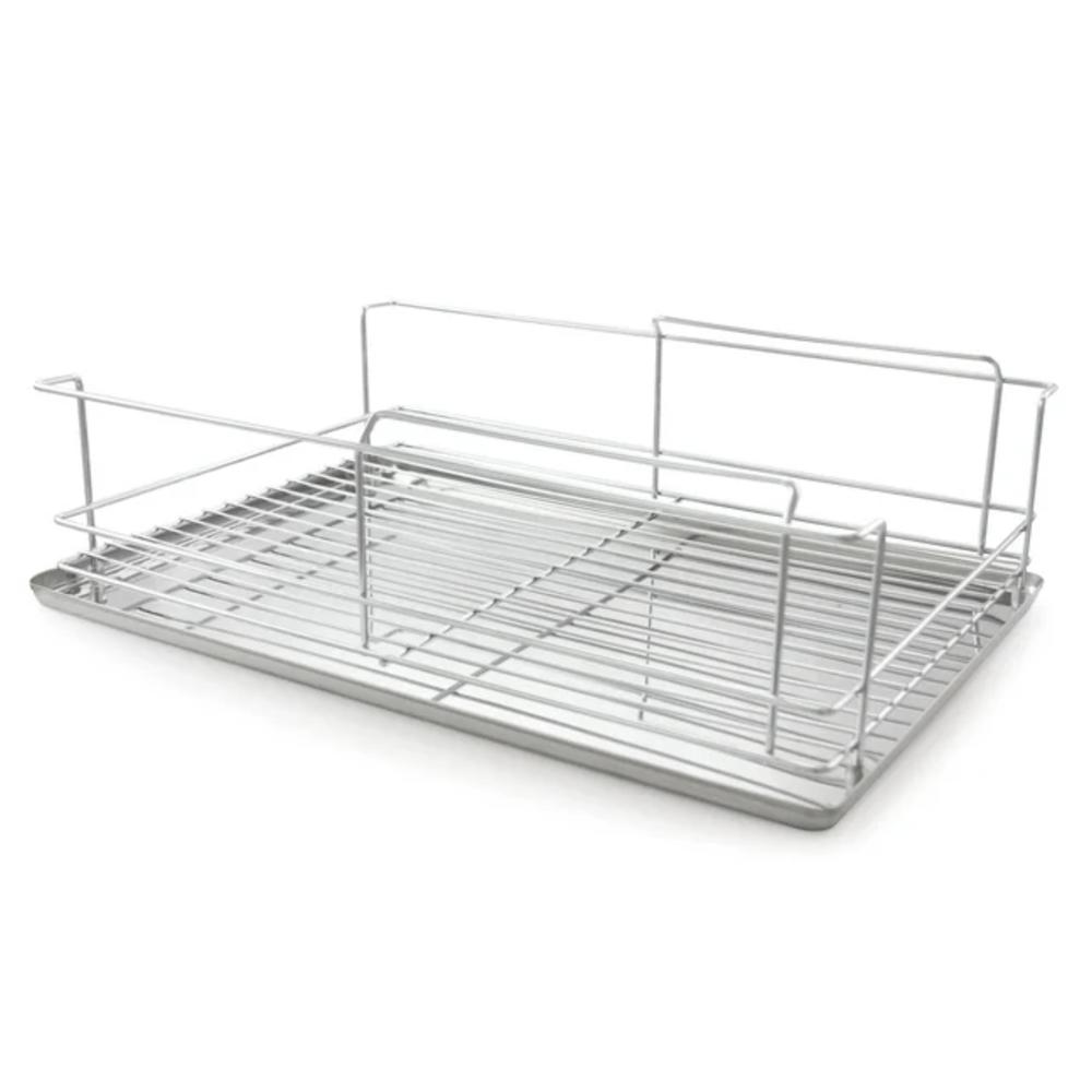 Better Chef 22" 2-Tier 4-Piece Chrome Classic Dish Rack