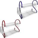  Better Chef 22" 2-Level Colored-Chrome-Plated S-Shaped Dish Rack