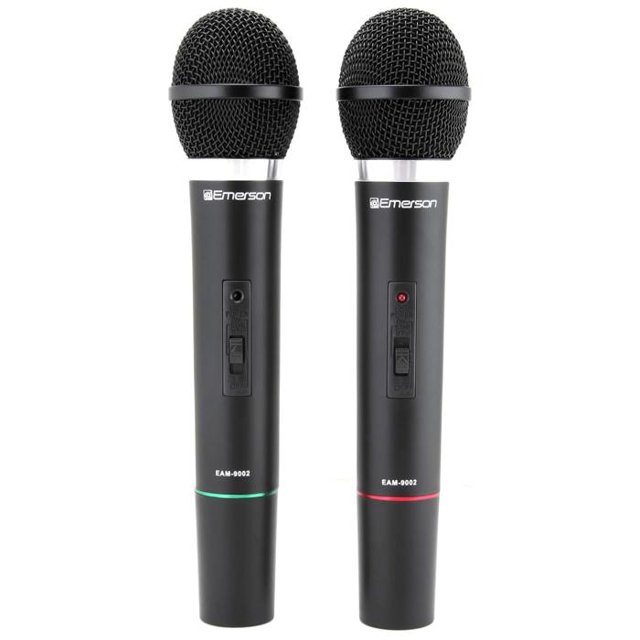 Emerson Professional Dual Microphone Kit with Wireless Transmitter