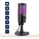  Emerson USB Gaming & Streaming Microphone with RGB Lighting