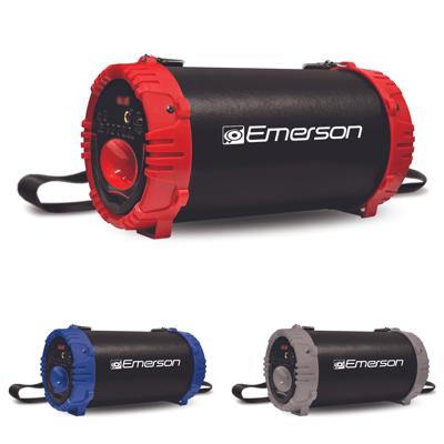 Emerson Portable Bluetooth Speaker with LED Lighting and Carrying Strap