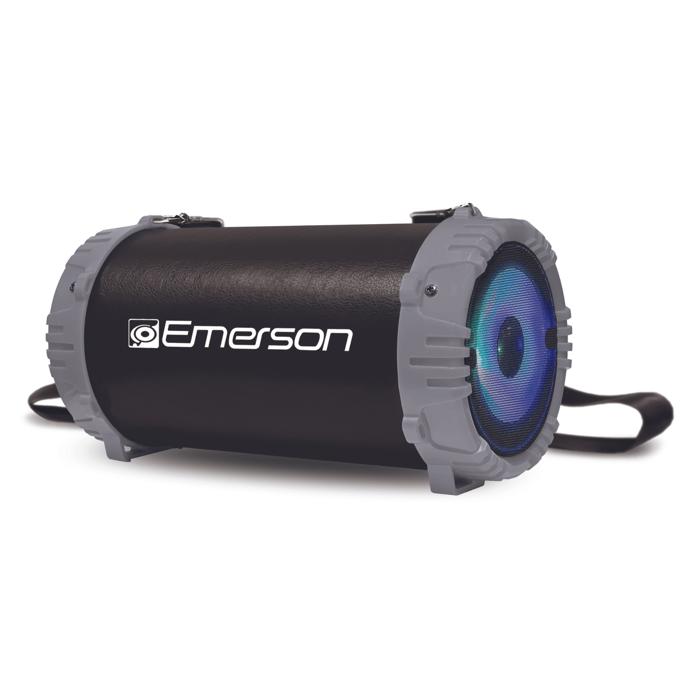 Emerson Portable Bluetooth Speaker with LED Lighting and Carrying Strap