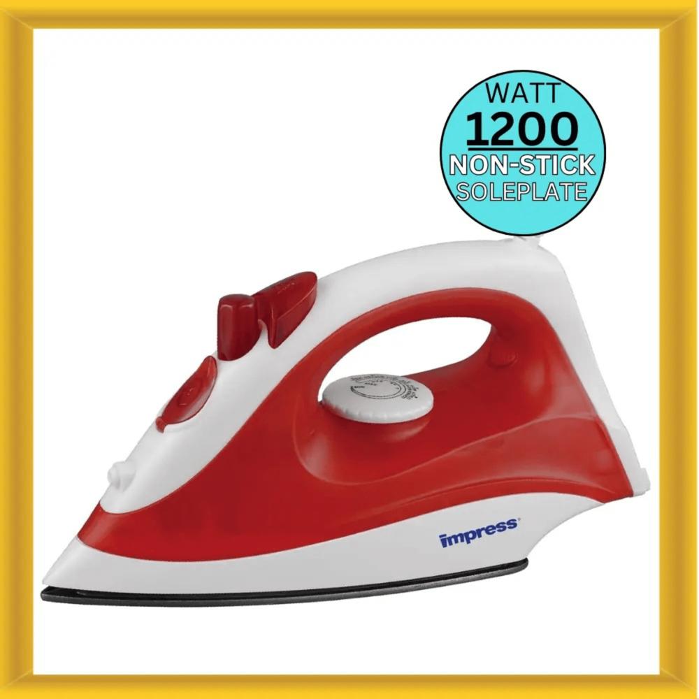 Impress Compact Non-Stick Steam and Dry Iron with Spray