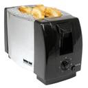 Silver Better Chef 2-Slice Toaster with Pull-Out Crumb Tray