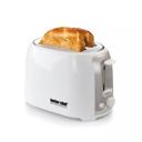 White Better Chef Deluxe Cool Touch Wide-Slot 2-Slice Toaster with Stainless Accents