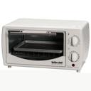 White Better Chef 9L Toaster Oven Broiler with Slide-Out Rack and Bake Tray