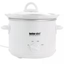  Better Chef 3-Quart Round Stone Cooker with Removable White Crock