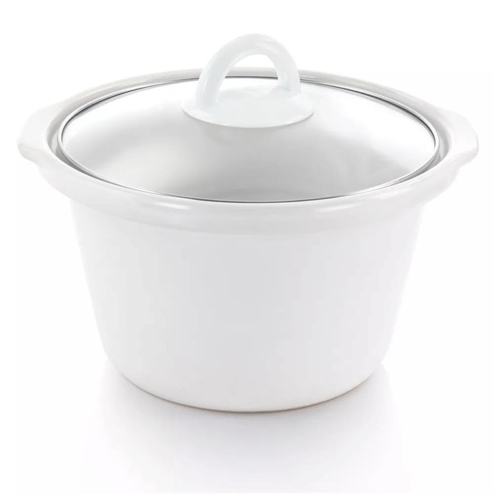 Better Chef 3-Quart Round Stone Cooker with Removable White Crock