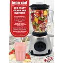  Better Chef 500W 5-Speed Glass Jar Blender with Stainless Steel Base