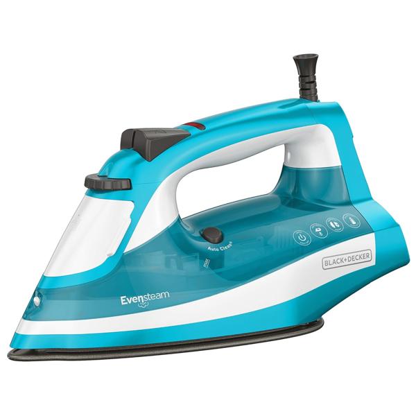 Black & Decker Mid-Size One-Step Garment Steam Iron w Stainless Nonstick Soleplate